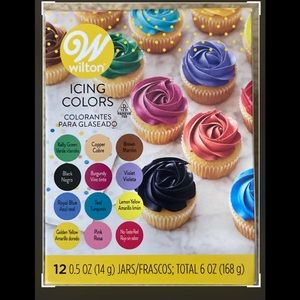 wilton icing colors 12 x 0.5 oz jars . Quantity -2